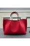 Valentino Large VLogo Escape Tote In Grained Calfskin Red