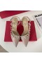 Valentino Rockstud Slingback Pumps With Asymmetric-Straps Women Calfskin Pink