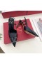 Valentino VLogo Signature Slingback Pumps With Swarovski Crystals Women Calfskin Black