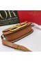 Valentino Large Supervee Shoulder Bag In Calfskin Brown