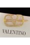Valentino VLogo Signature Hair Clip In Metal With Crystals Gold