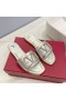 Valentino VLogo Signature Slides With Swarovski Crystals Women Calfskin Silver