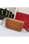 Valentino Large Supervee Shoulder Bag In Calfskin Brown