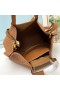 Valentino Medium VLogo Signature Shopping Bag With Roman Studs In Synthetic Riffia Brown