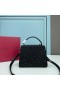 Valentino Mini Vsling Handbag With Sparkling Studs In Calfskin Black