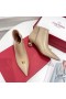 Valentino One Stud Ankle Booties 50MM Women Calfskin Apricot
