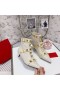 Valentino Rockstud Ankle Booties 65MM Women Calfskin White