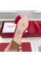 Valentino VLogo Bow Mules Women Silk Red