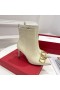 Valentino VLogo Sigture Ankle Booties Women Calfskin Beige