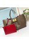 Valentino Large VLogo Escape Tote In Grained Calfskin Coffee