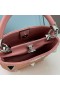 Valentino Mini Roman Stud Handbag With Sparkling Crystals In Nappa Leather Cherry