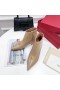 Valentino One Stud Ankle Booties 50MM Women Calfskin Apricot
