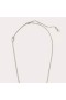 Valentino VLogo Signature Necklace In Metal With Crystals Silver