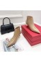 Valentino One Stud Ankle Booties 50MM Women Calfskin Apricot