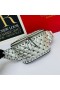 Valentino Small Rockstud Spike Belt Bag In Lambskin Silver