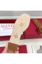 Valentino Vlogo Cut-Out Slides Women Calfskin Brown