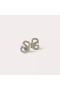 Valentino Mini VLogo Signature Stud Earrings In Metal With Crystals Silver