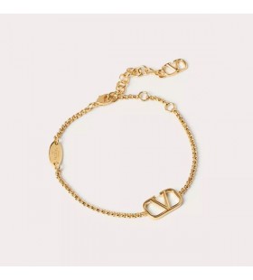 Valentino VLogo Signature Chain Bracelet In Metal Gold
