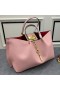 Valentino Grande VLogo Escapar Bolsas Em Grãos De Pelica Cor-De-Rosa