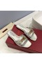Valentino VLogo Cadeia De Slides Mulheres Pelica Prata