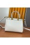 Valentino Medium Rockstud Handbag In Grainy Calfskin White