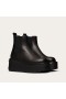 Valentino Uniqueform Chelsea Boots 85MM Mulheres Pelica Preto