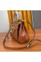 Valentino Médio Rockstud Bolsa No Granulado Pelica Marrom