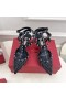 Valentino Rockstud Ketrecbe Zárt Szivattyúk Nők Háló, Kristályok, Hevederek, Fekete