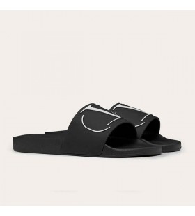 Valentino VLogo Aláírás Diák Unisex Gumi, Fekete
