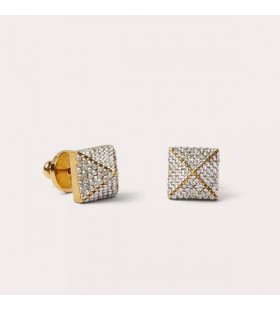 Valentino Mini Rockstud Fülbevaló Fém, Swarovski Kristályok Arany
