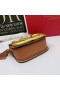 Valentino Beag Supervee Ghualainn Mála I Calfskin Donn