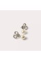 Valentino Mion VLogo Pendant Síniú Cluaise Miotail Le Criostail agus Pearls Silver