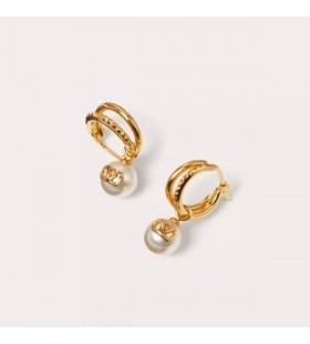 Valentino Mion VLogo Síniú Bioráin Cluaise Miotail Le Swarovski Péarlaí Óir