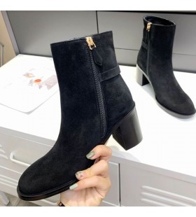 Valentino VLogo Síniú Buataisí Rúitín 65MM Mban Suede Dubh