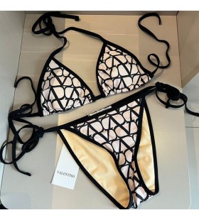 Valentino Triantánach Bikini Mná Toile Iconographe Lycra Bán