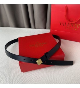 Valentino Amháin Graí Crios 20MM I Calfskin Dubh