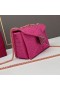 Valentino Piccolo Stud Borsa A tracolla Con Catena e Cristalli Scintillanti In Camoscio Rosa