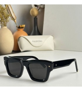 Valentino VLS106A Squared Occhiali da sole in Acetato Nero