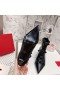 ヴァレンティノRockstud足首Booties65MM●パッケージサイズ/重さ:女性Calfskin黒