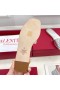 ヴァレンティノVlogo切り抜きスライドの女性Calfskin銀