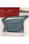 Valentino小VLogoベルトバッグを粗くCalfskinスカイブルー