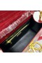 Valentino小Vslingのハンドバッグにクロコダイル革赤