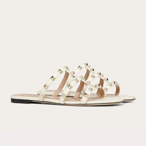 Valentino Rockstud Lysbilder Kvinner Hvit Kalveskinn