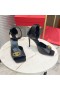 Valentino Vlogo Roman Buckle Sandals Women Calfskin Black