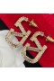 Valentino Små VLogo Signatur Øredobber I Metall Med Rhinestones Gull