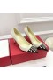Valentino Rockstud Pumper Med Piggdekk Toecap Kvinner Glatt Skinn Hvit/Svart