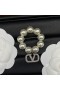 Valentino VLogo Signatur Smykke I Metall Med Perler Og Swarovski Krystaller I Sølv