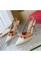 Damskie czółenka Valentino Rockstud z Bowknot Koronki-up Z Cielęcej Skóry w Kolorze Białym