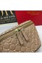 Duża saszetka torba Valentino Rockstud Spike z owczej skóry w kolorze Khaki