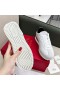 Valentino Stud Around Low-Top Sneakers Unisex Calfskin And Suede White/Black
